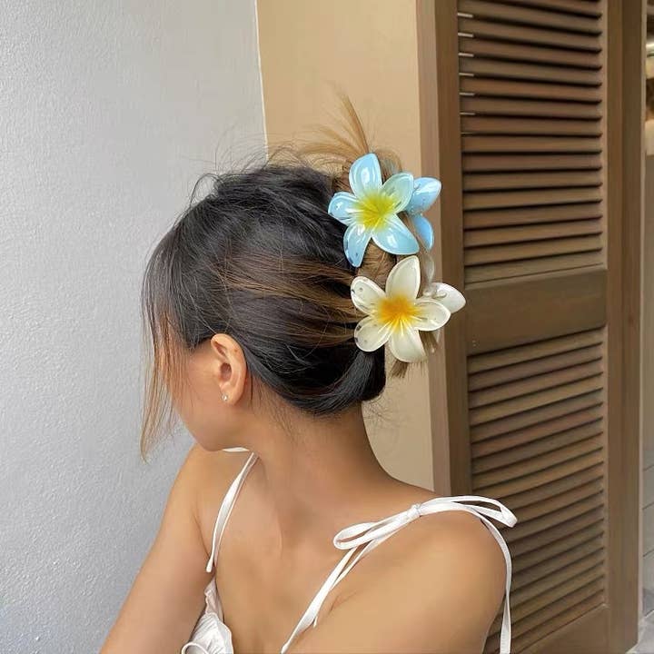 LadyJuneAccessories - Wholesale Hair Clip - Women's - Blossom Hair Clip,Ombré Beach Claw,Hair Accessories,Gifts