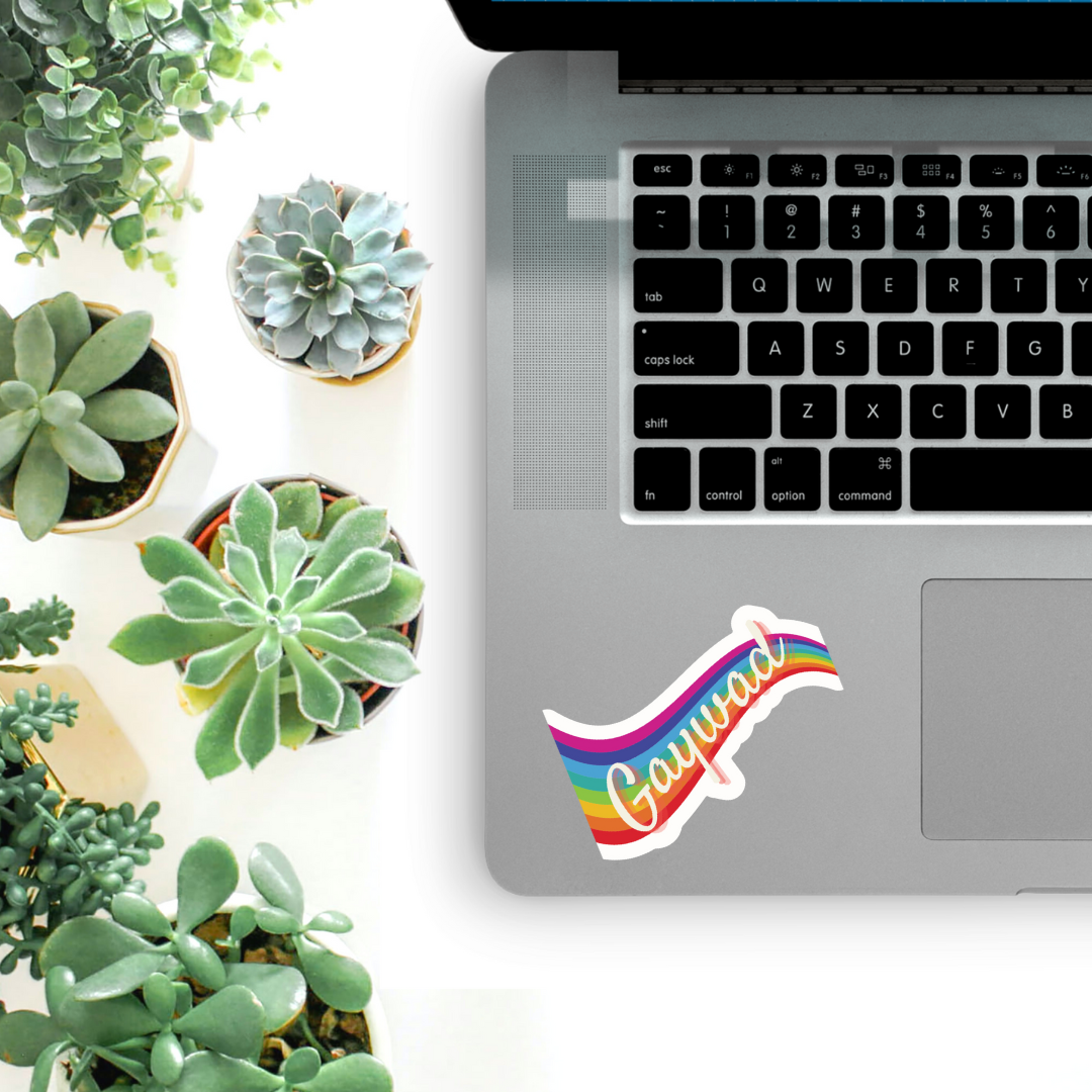 GetBullish - Wholesale Sticker - Gaywad Glossy Die Cut Vinyl Sticker - Pride rainbow 80s 90s2