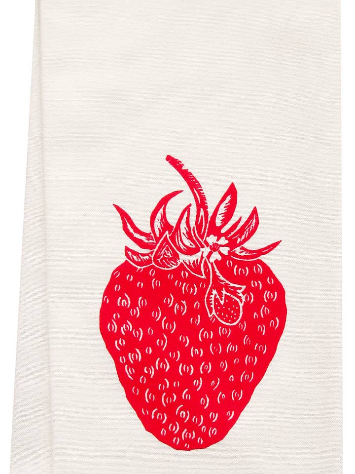 theedoek met aardbeienmeel voor wholesale door artgoodies