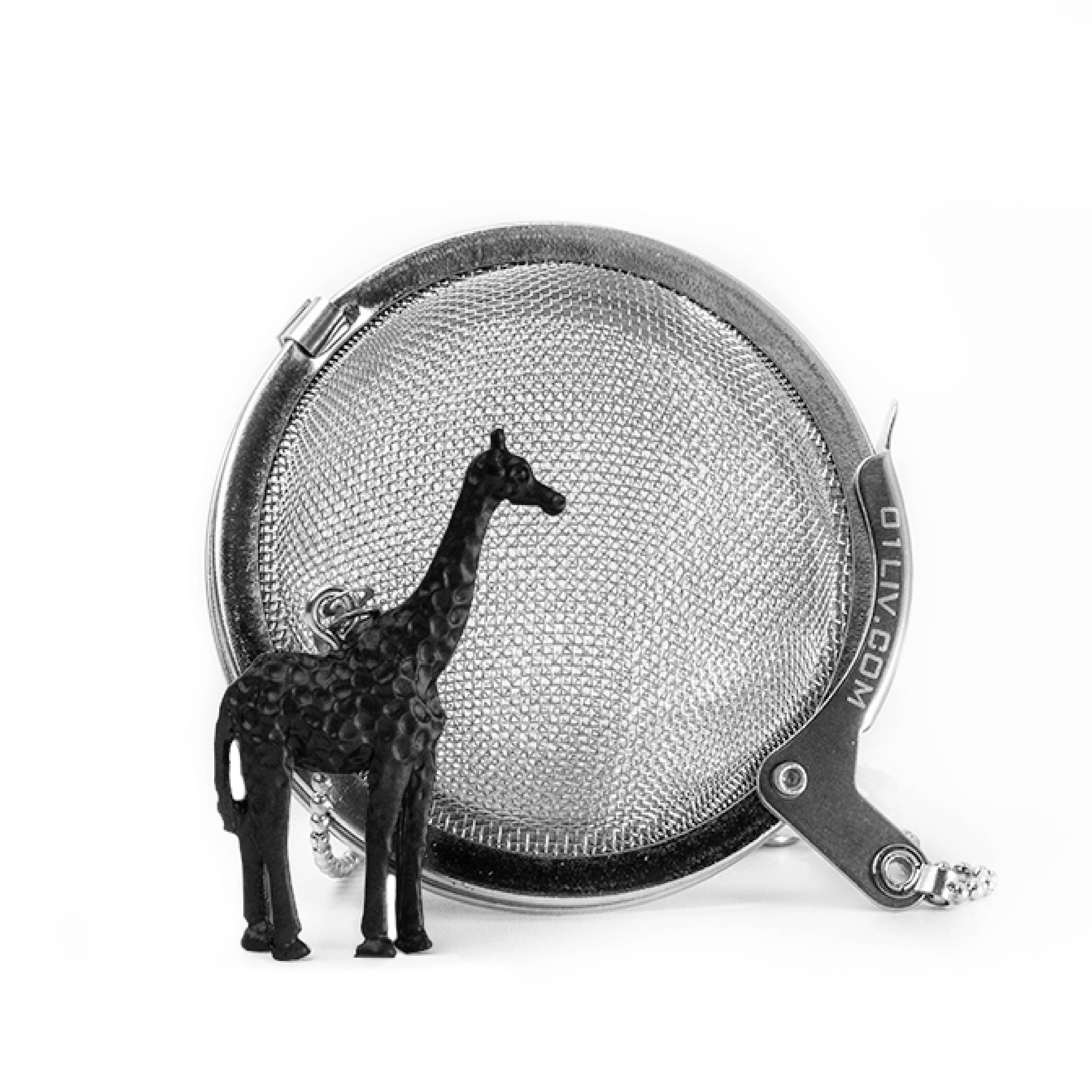 01living Ltd - Wholesale Tea Strainer/Infuser - Tea Infuser Loose Leaf Tea Ball Animal Giraffe Black
