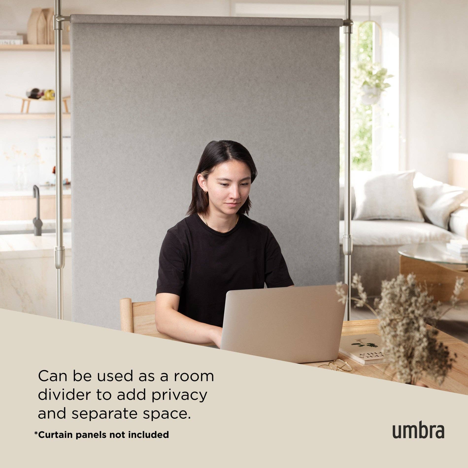 Umbra - Wholesale Curtain - Anywhere Expandable Curtain Rod and Room Divider14