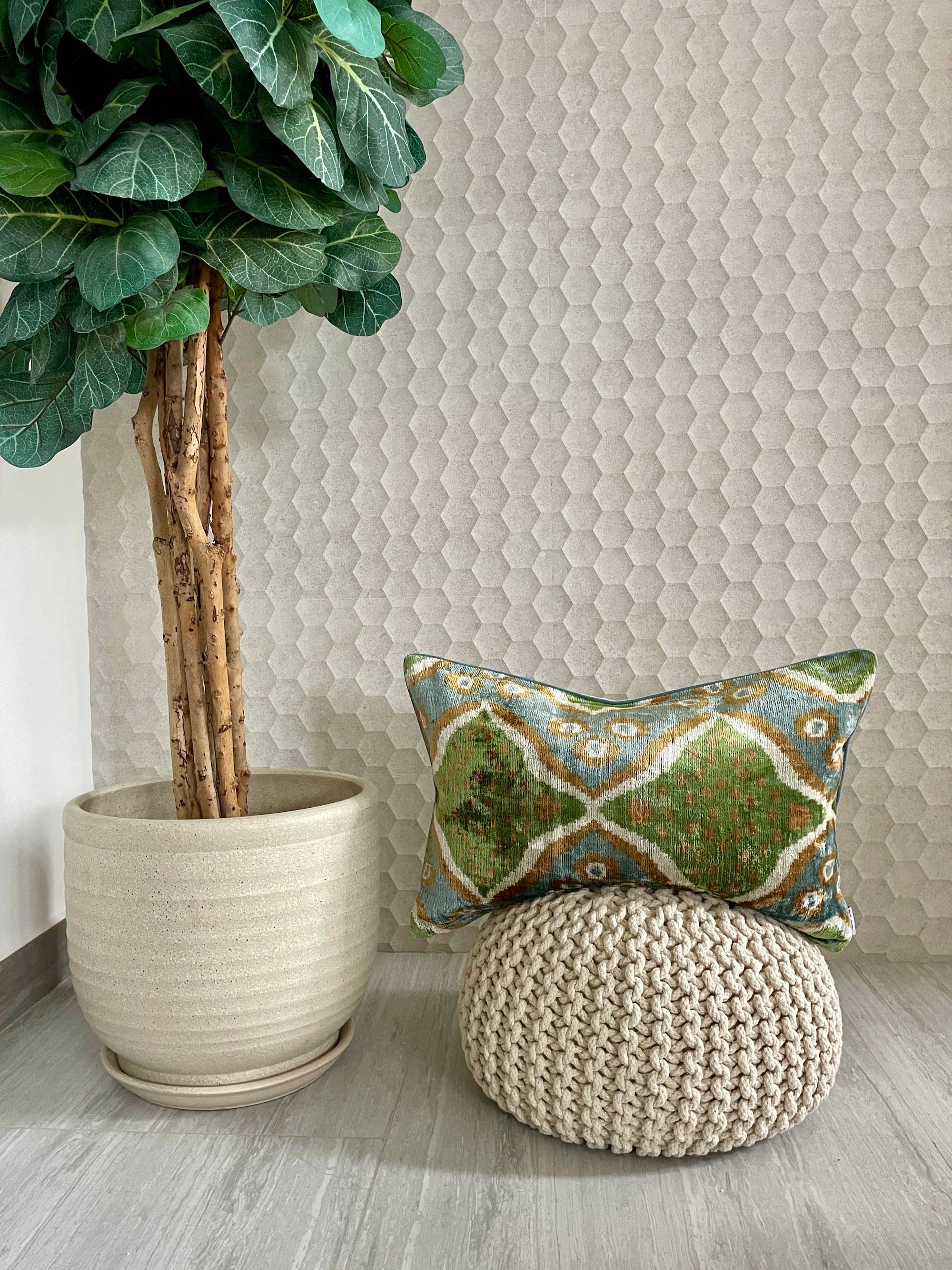 Mila∞Miro by Emelie - Wholesale Throw/Decorative Pillow - Velvet Ikat Cushion Roots | Velvet Ikat Pillow Cover9