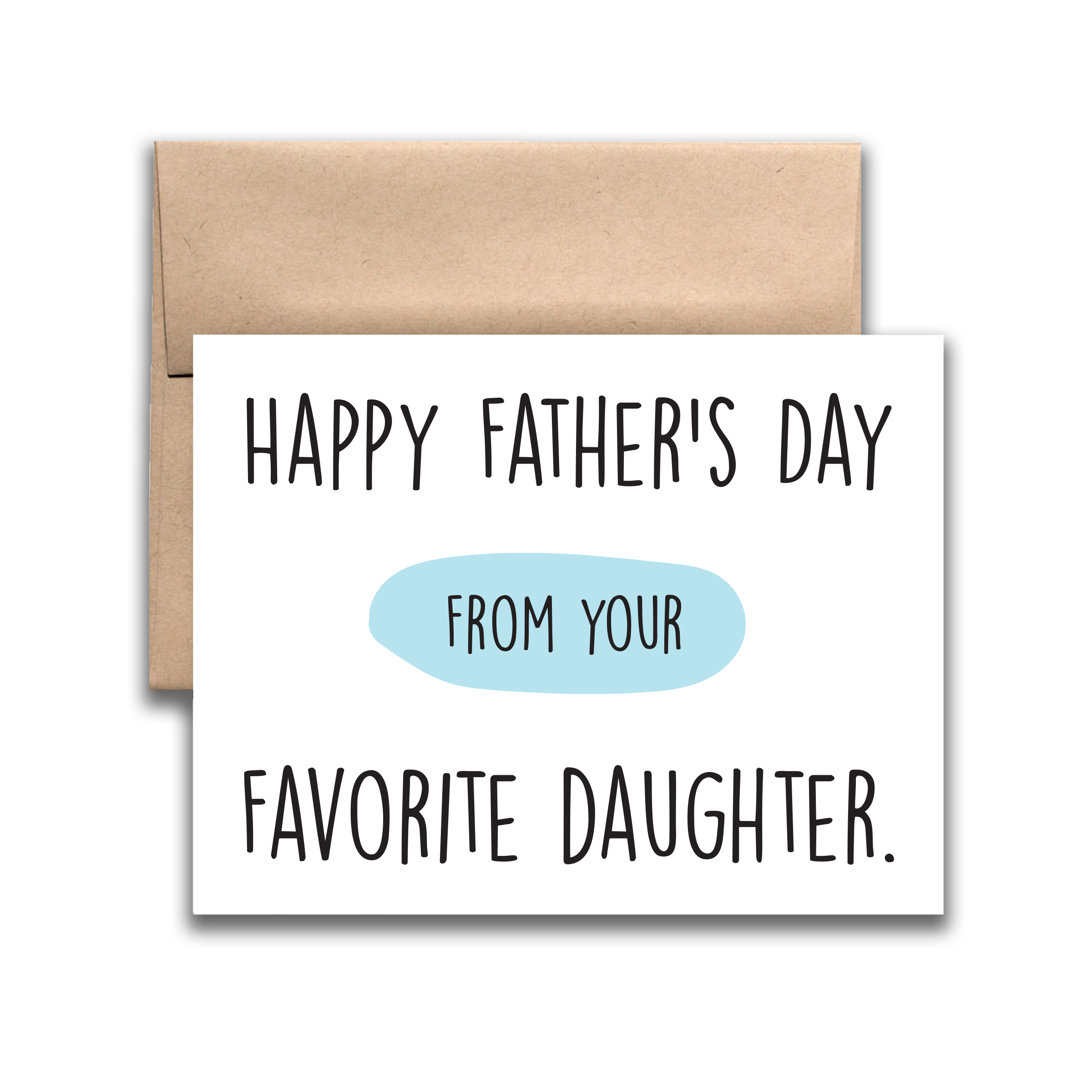 REMOVED BRAND - Wholesale Father's Day Card - Father's Day Favorite Daughter Greeting Card0