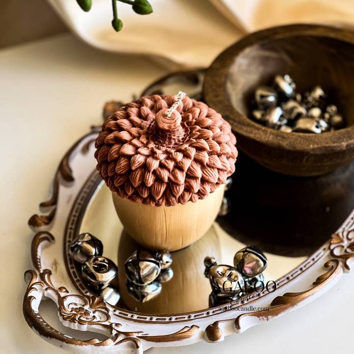 Agaboo Candle - Wholesale Novelty Candle - Christmas Pine Cone Candle 4x4in9