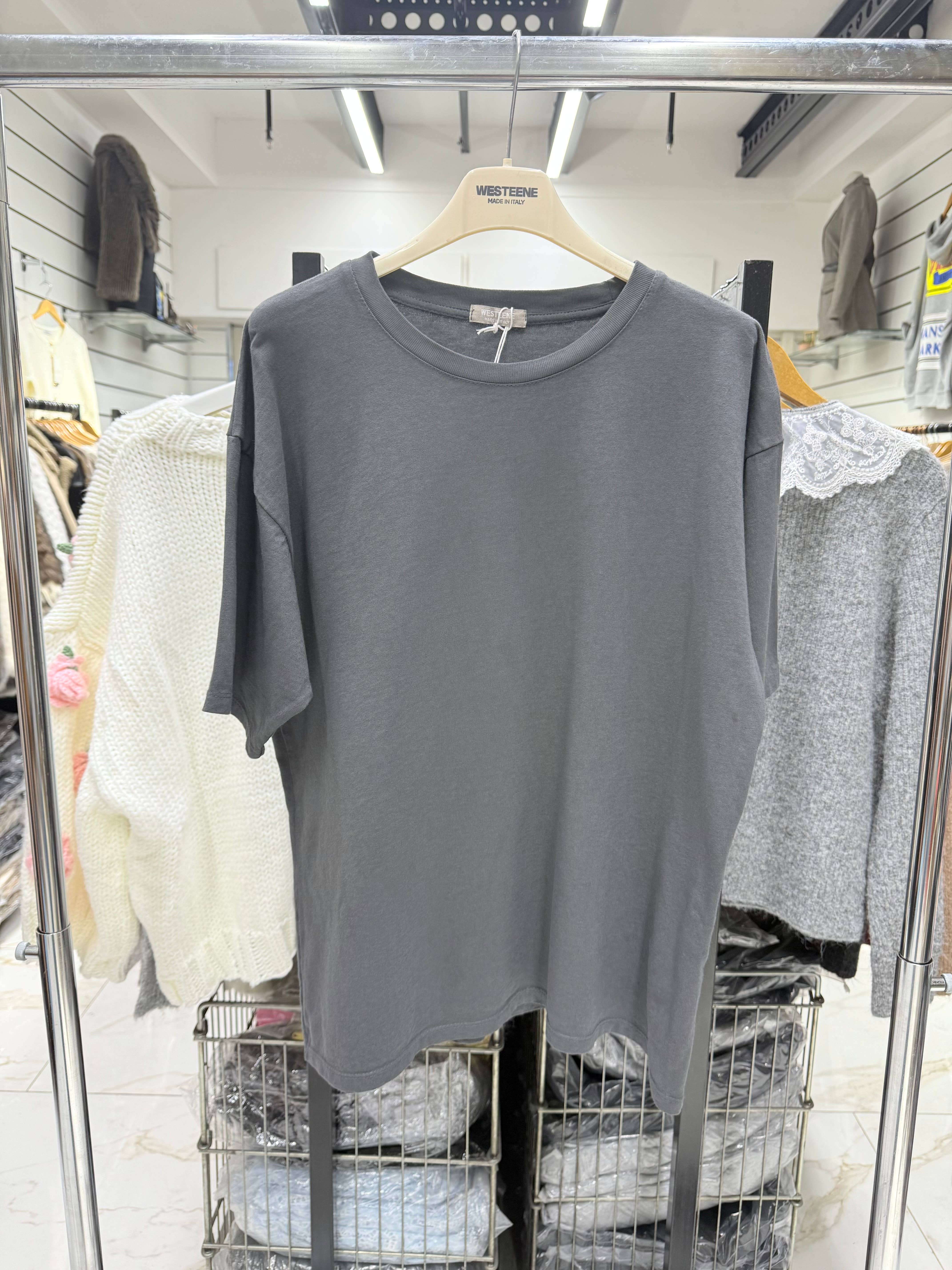 Chilli Girl Collection - Wholesale T-Shirt - Women's - Basic round neck oversize cotton t-shirt 3