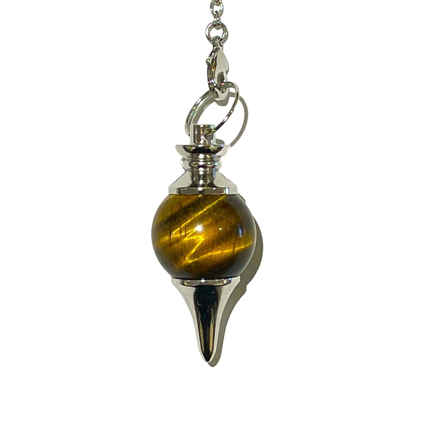 Foliesbijoux – wholesale Meditation supplies – Tiger's Eye Pendulum Ball0