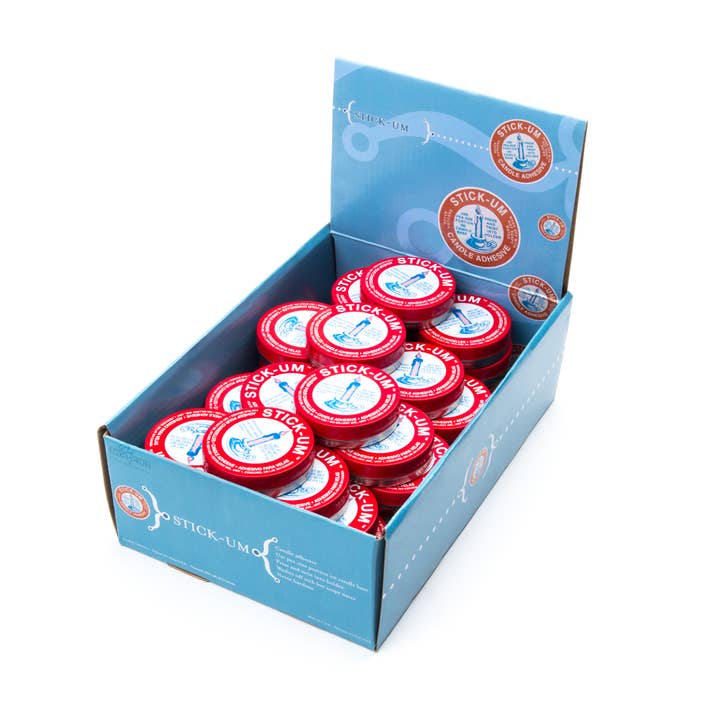 Fox Run Stick-Um Candle Adhesive, 0.5-Ounce, Display of 12 for wholesale by Fox Run Brands