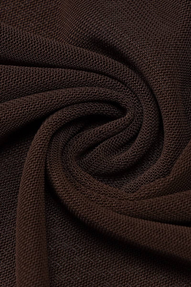 BROWN Strapless Ruched Maxi Evening Gown for wholesale on Faire4