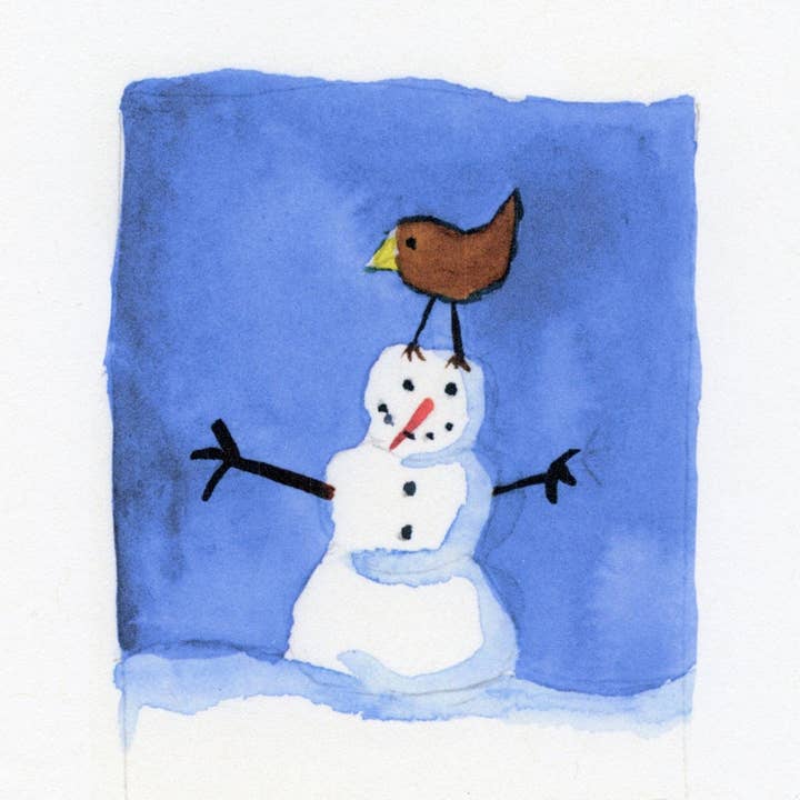 Schneemann und brauner Vogel für den Großhandel von Zucchini Fish