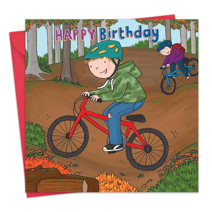 Twizler Ltd - Wholesale Birthday Card - Biking - Boys Birthday Card
