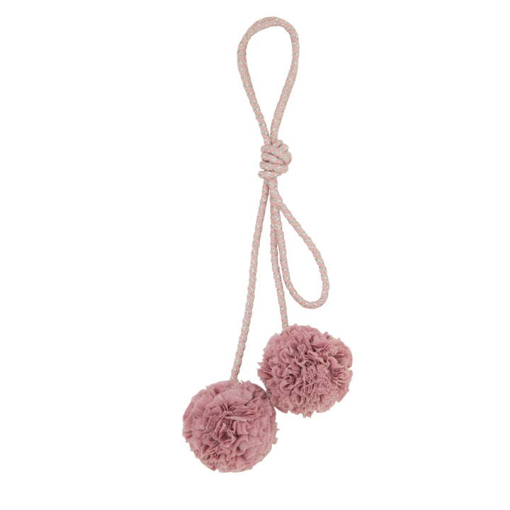 Pompom aus Baumwollvoile Parma+Parma/Silber für den Großhandel von Mouche Paris