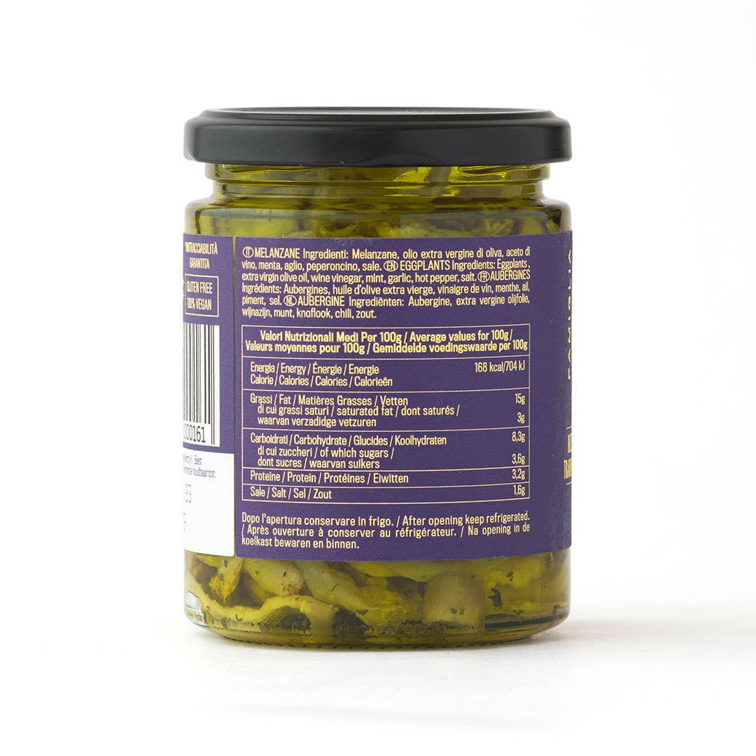 Famiglia Crispino – Großhandel Eingelegtes Gemüse – Auberginenfilets – handgemacht in nativem Olivenöl extra – 100 % italienisch – vegan2