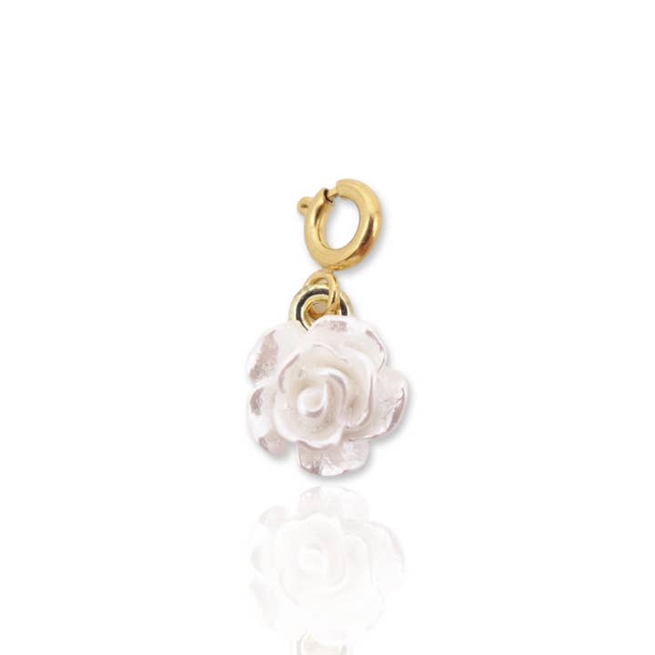 White Rose Flower Charm and other Purchase Wholesale rose gold charms. Free Returns & Net 60 Terms on Faire trending on Faire.