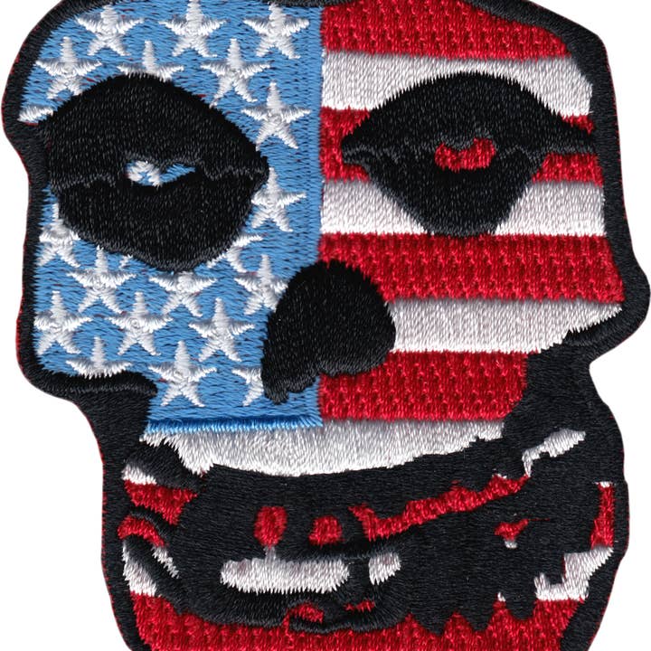 Square Deal Recordings & Supplies - Wholesale Patch - Patch - Misfits, The - Crimson Ghost - USA Flag
