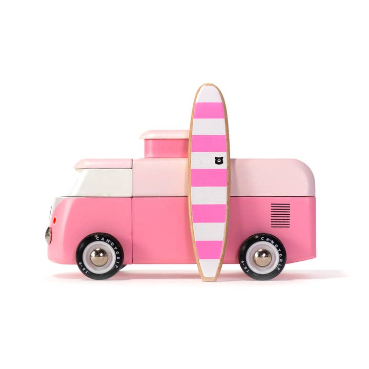 Candylab Toys - Wholesale Toy Car/Truck - Kids - VW Beach Bus Pink