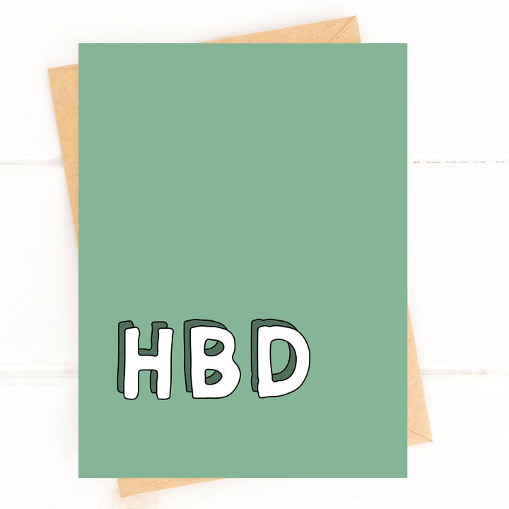 Five Dot Post – Engroshandel Fødselsdagskort – HBD simpelt fødselsdagskort til mænd1