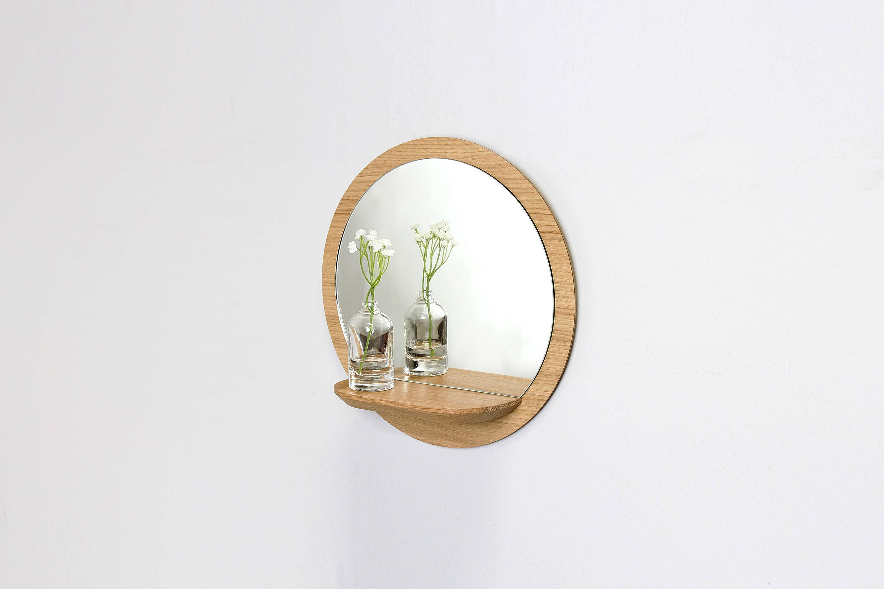 Reine Mère - Wholesale Wall Mirror - Sunrise S wooden mirror - Small model (made in France)1