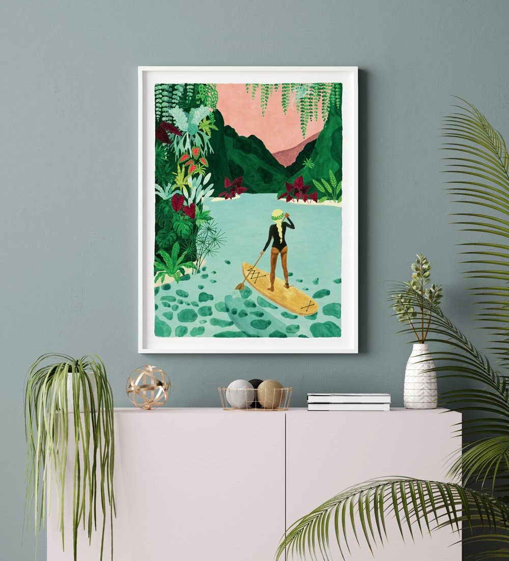 ALL THE WAYS TO SAY - Europe - Venta al por mayor Ilustración - Chica del Remo - Póster1