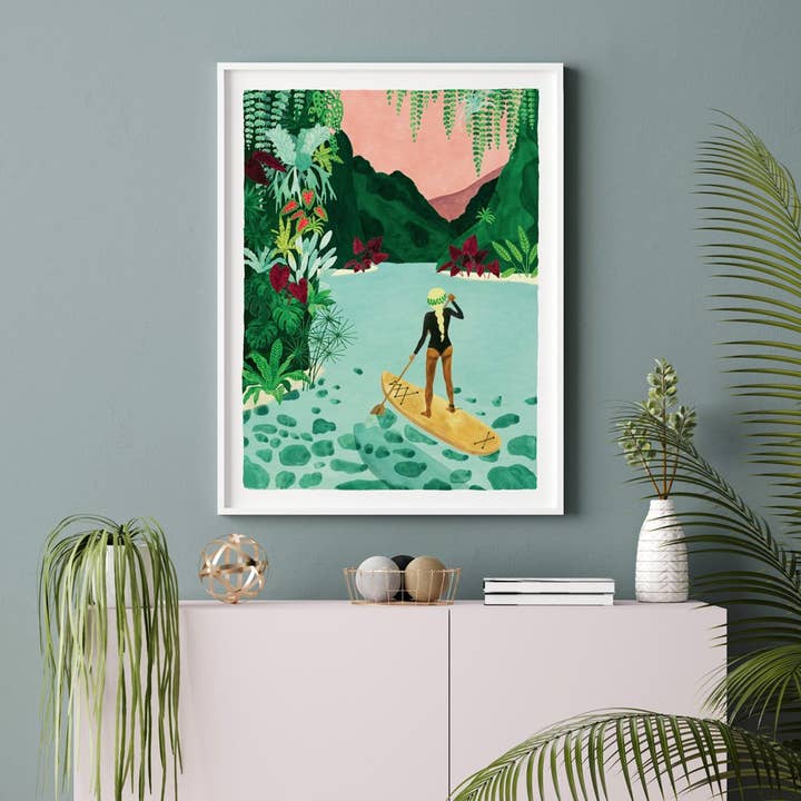 ALL THE WAYS TO SAY - Europe - Venta al por mayor Ilustración - Chica del Remo - Póster1