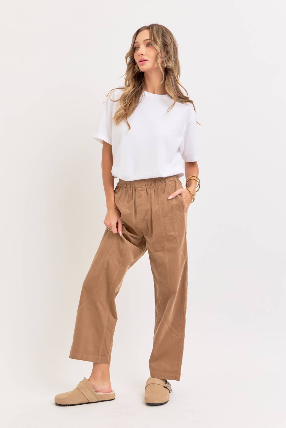 Sweet Lovely by Jen - Wholesale Pants - Women's - EASY CASUAL EVERYDAY PULL-ON RELAXED  CORDUROY PANTS 28