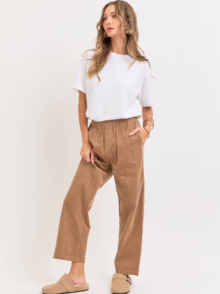 Sweet Lovely by Jen - Wholesale Pants - Women's - EASY CASUAL EVERYDAY PULL-ON RELAXED CORDUROY PANTS 28