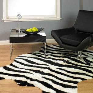 Walk on Me - Wholesale Area Rug - bold striped zebra pelt1