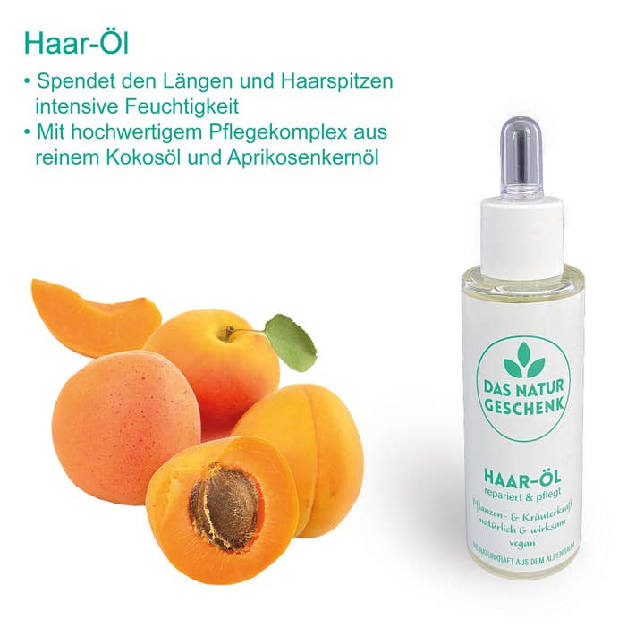 hair oil - 30ml with dropper for wholesale by DAS NATURGESCHENK