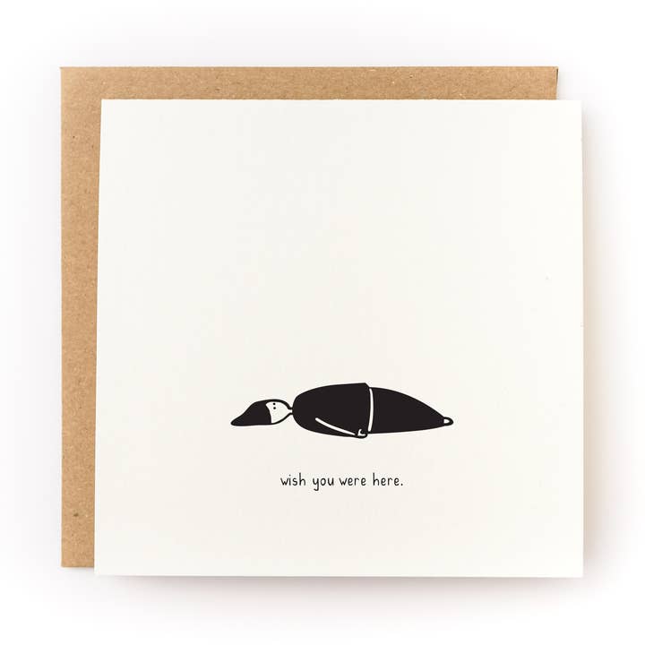 Kwohtations – Cartão de saudação diária por atacado – Desejava que estivesse aqui sem o seu cartão0