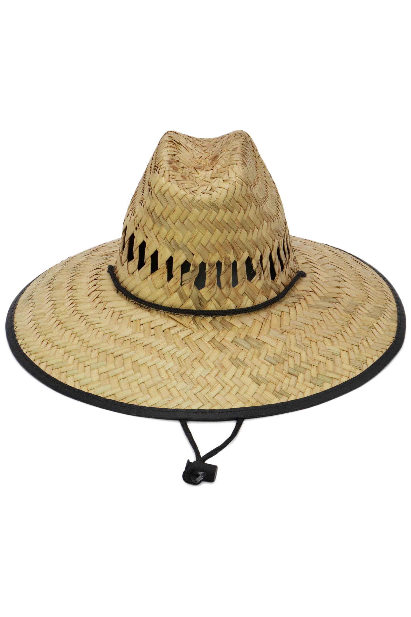 Cap Zone – wholesale Hatt - Barn – Barns livräddarhatt i halm med veganskt läderdetalj8