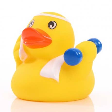 Fitness Rubber Duck for wholesale by The Duck Hut