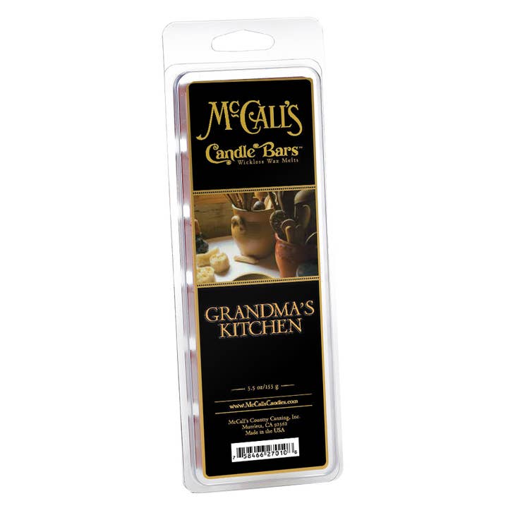 Grandma's Kitchen | Wax Melt Snap Bars for wholesale by McCall's Candles