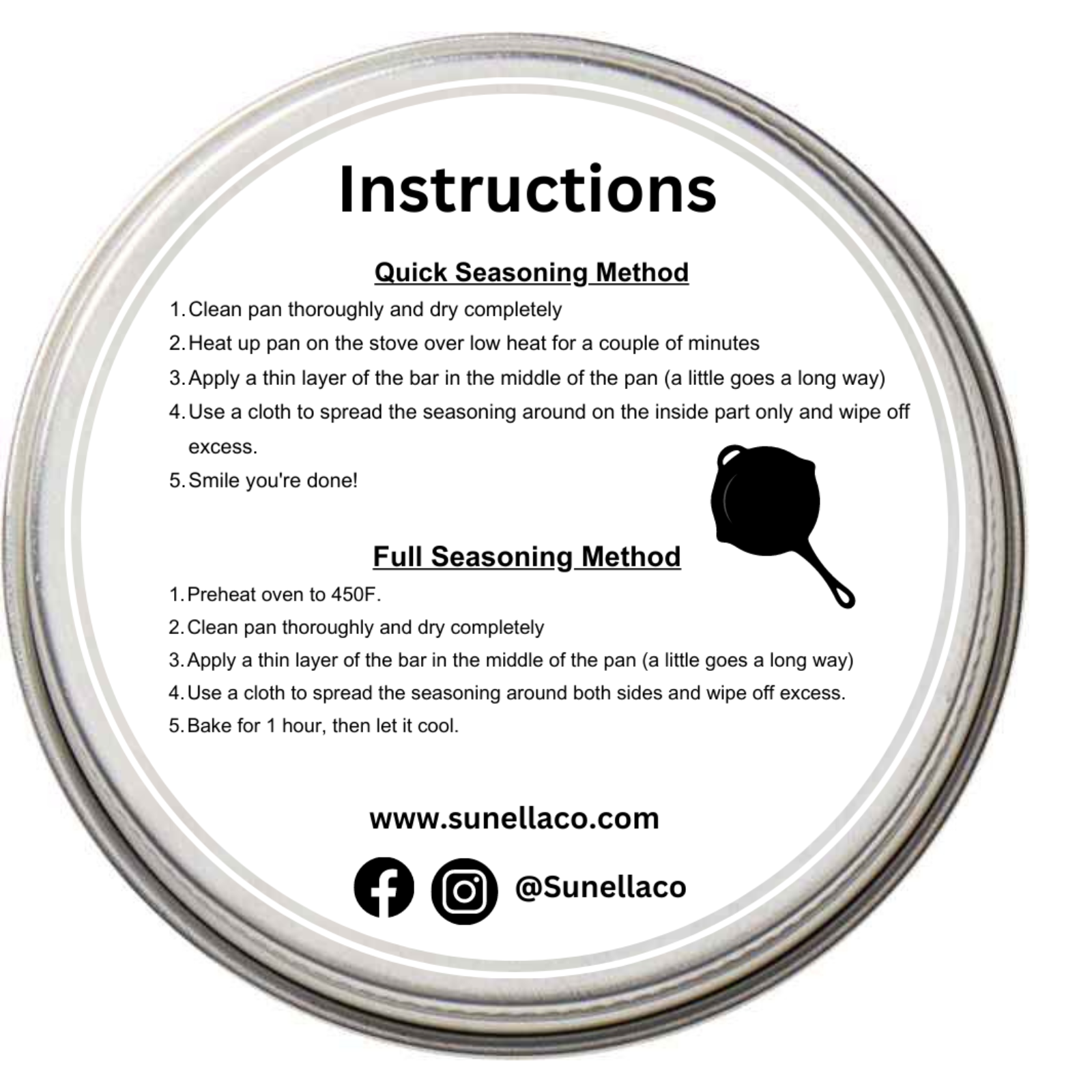 Sunella Co. – wholesale Cast iron skillet – Cast Iron Seasoning2