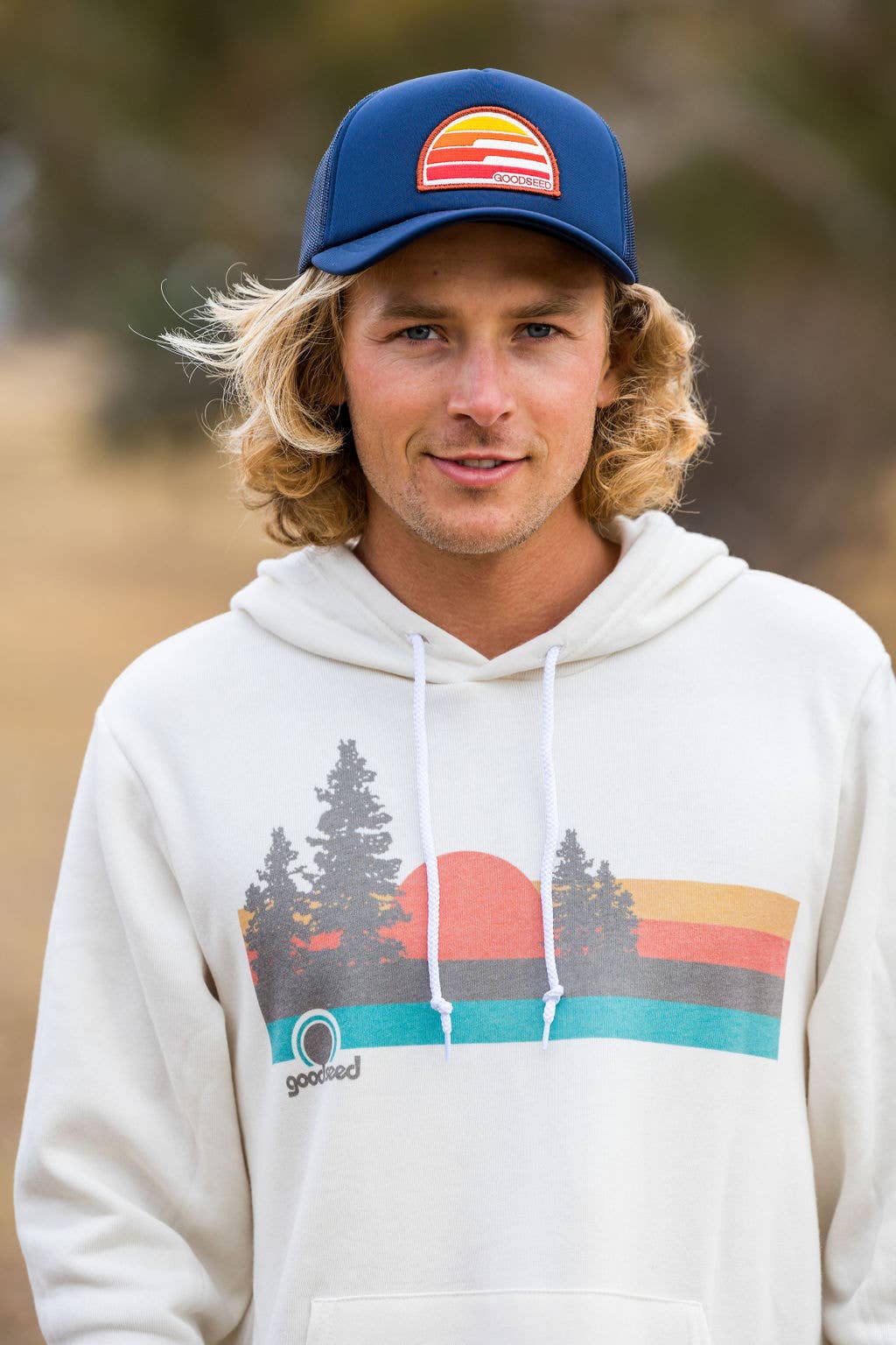 Goodseed Clothing – Engroshandel Hoodie – Kvinder – Pacific Pines Hættetrøje Vintage hvid2