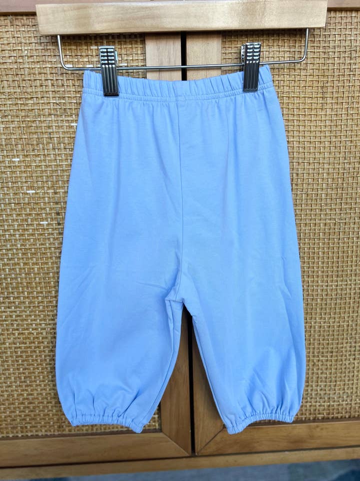 Spooky Blue Knit Pant for wholesale by The Seaside Proper Children’s Company