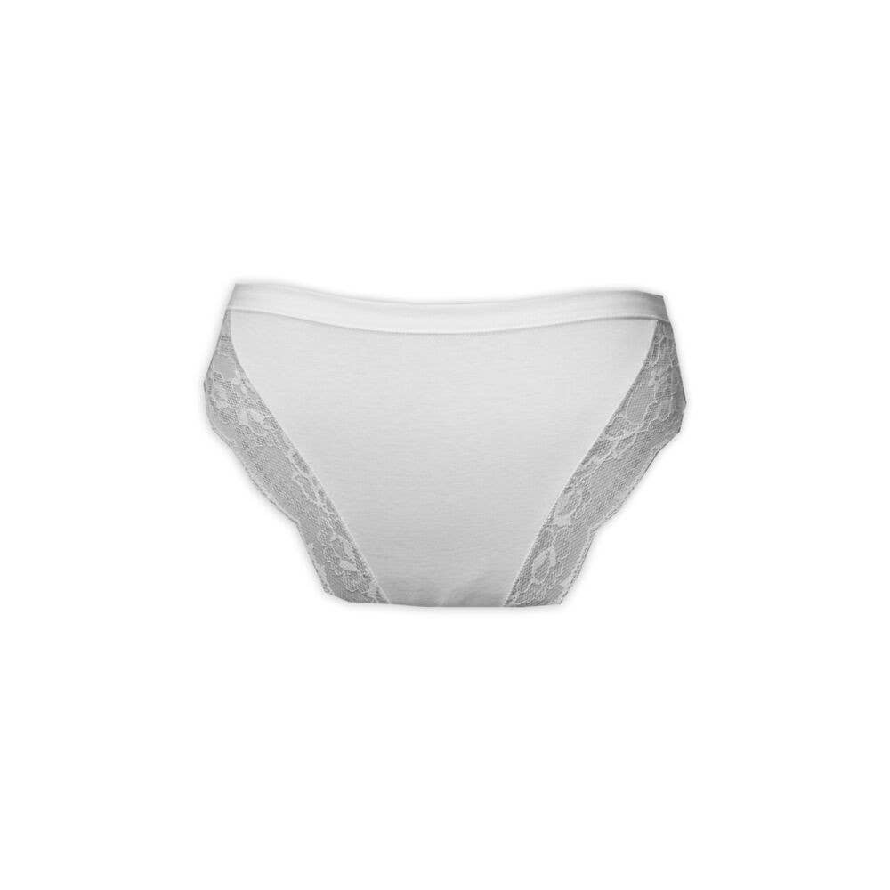 Evidence - Wholesale Underwear - Women's - Women's Hipster Bottom with Lace Insert White3