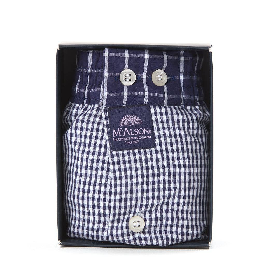 McAlson – wholesale Underwear – Men's – M0221 - Gingham navy blue