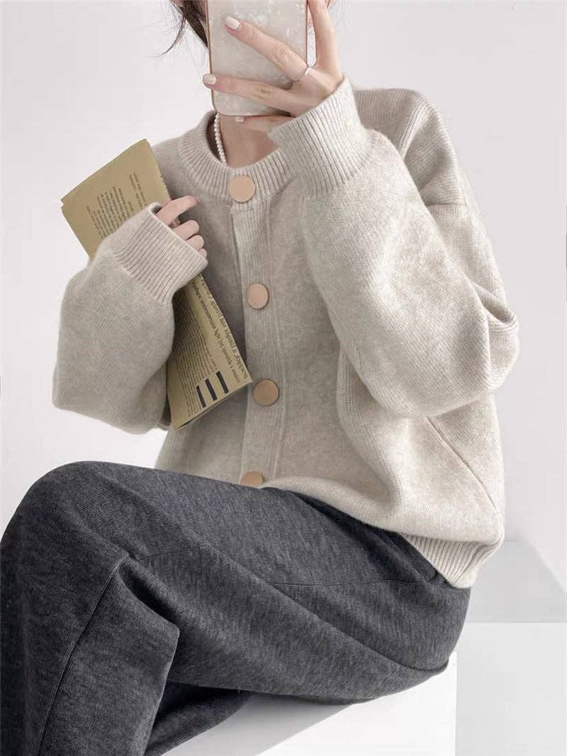 Marayn - Wholesale Cardigan – Women’s - Chic Knit Cardigan Korean Style Cozy  Modern5