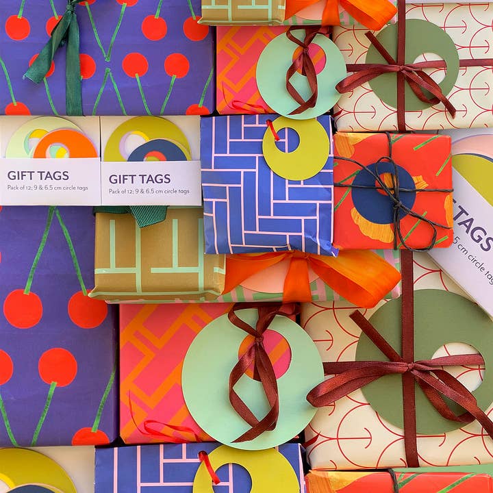 TenTa - Wholesale Gift Tag - Artisanal Hand-Cut Circle Gift Tag (Pack of 12)4