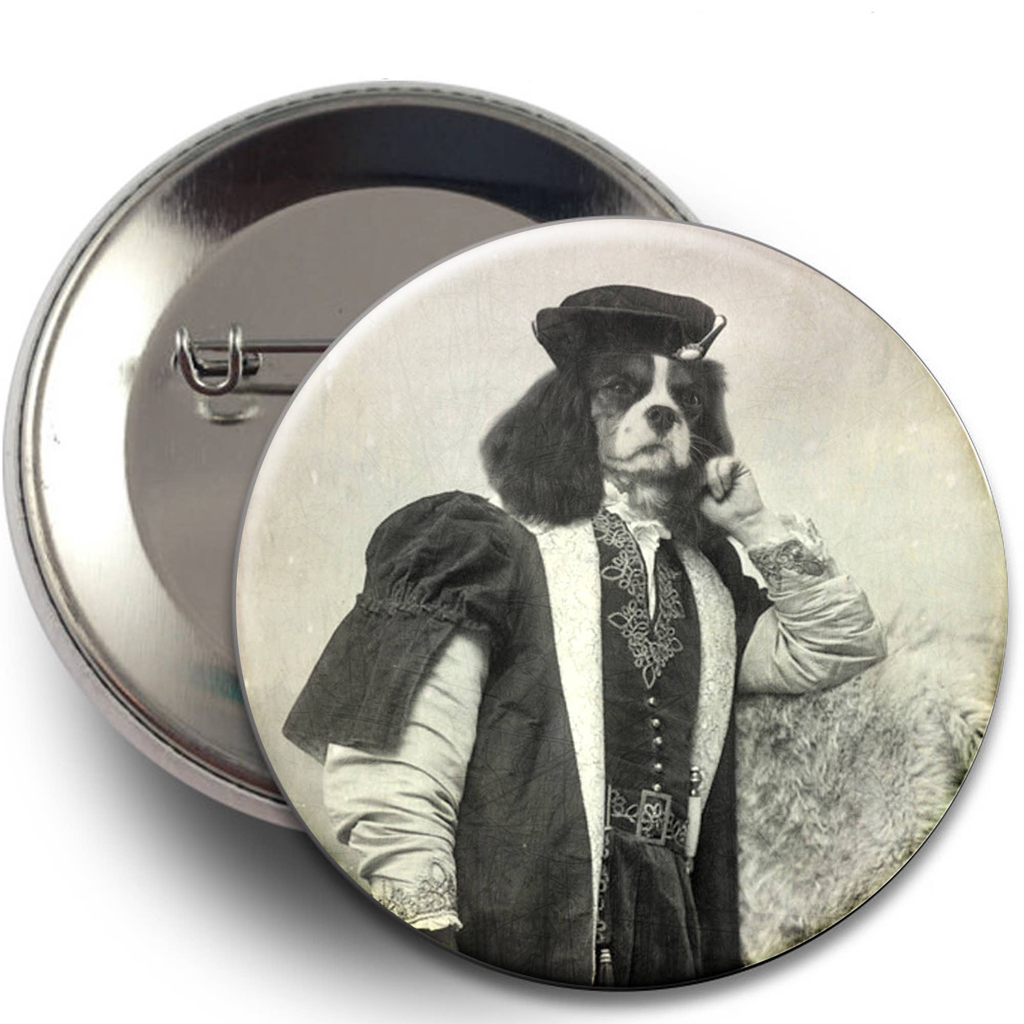 The Wild Oddisorium - Wholesale Lapel Pin/Button - Dog Buttons, Pins, Badges, POS, Funny Dogs in Clothes, Cute25