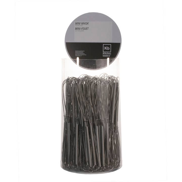 Port-Style Enterprises Inc. - Wholesale Whisk - KITCHEN BASICS Bucket Mini Whisk 17cm/7" SS 96/CDU1