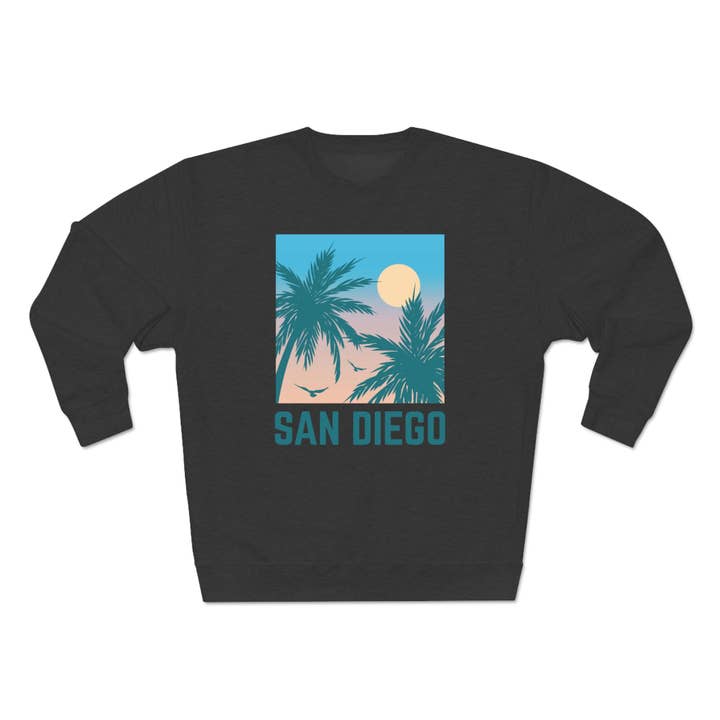 Hey Mountains - Wholesale Graphic Sweatshirt - Unisex - Premium San Diego Sweatshirt - California Sweatshirt