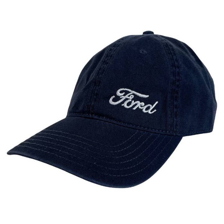 Hut - Ford Script Low Profile - Chino Navy für den Großhandel von Detroit Shirt Co.