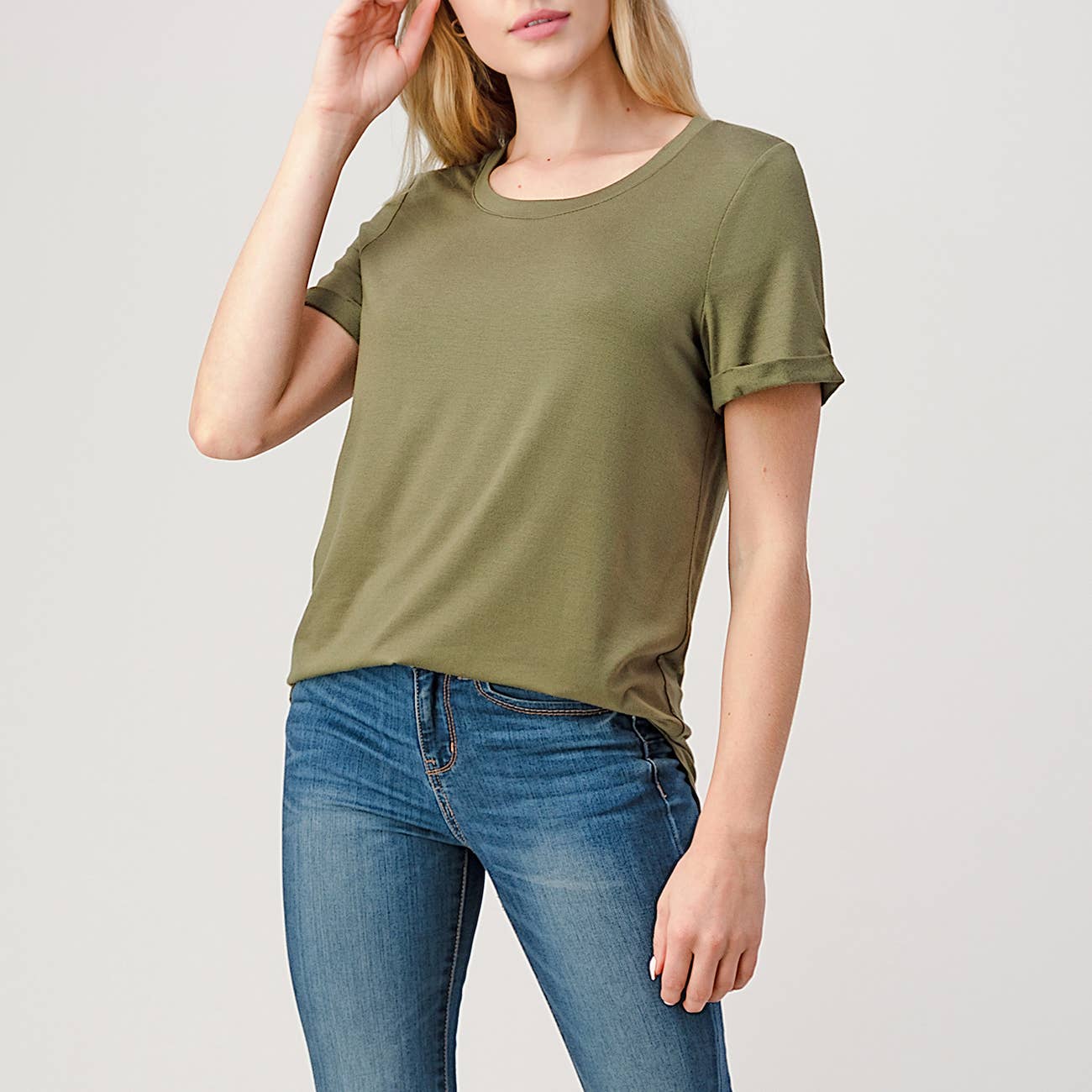 Heimious – Engroshandel T-shirt – til kvinder – Kortærmet rundhalset Modal T-shirt med afslappet pasform, T4539