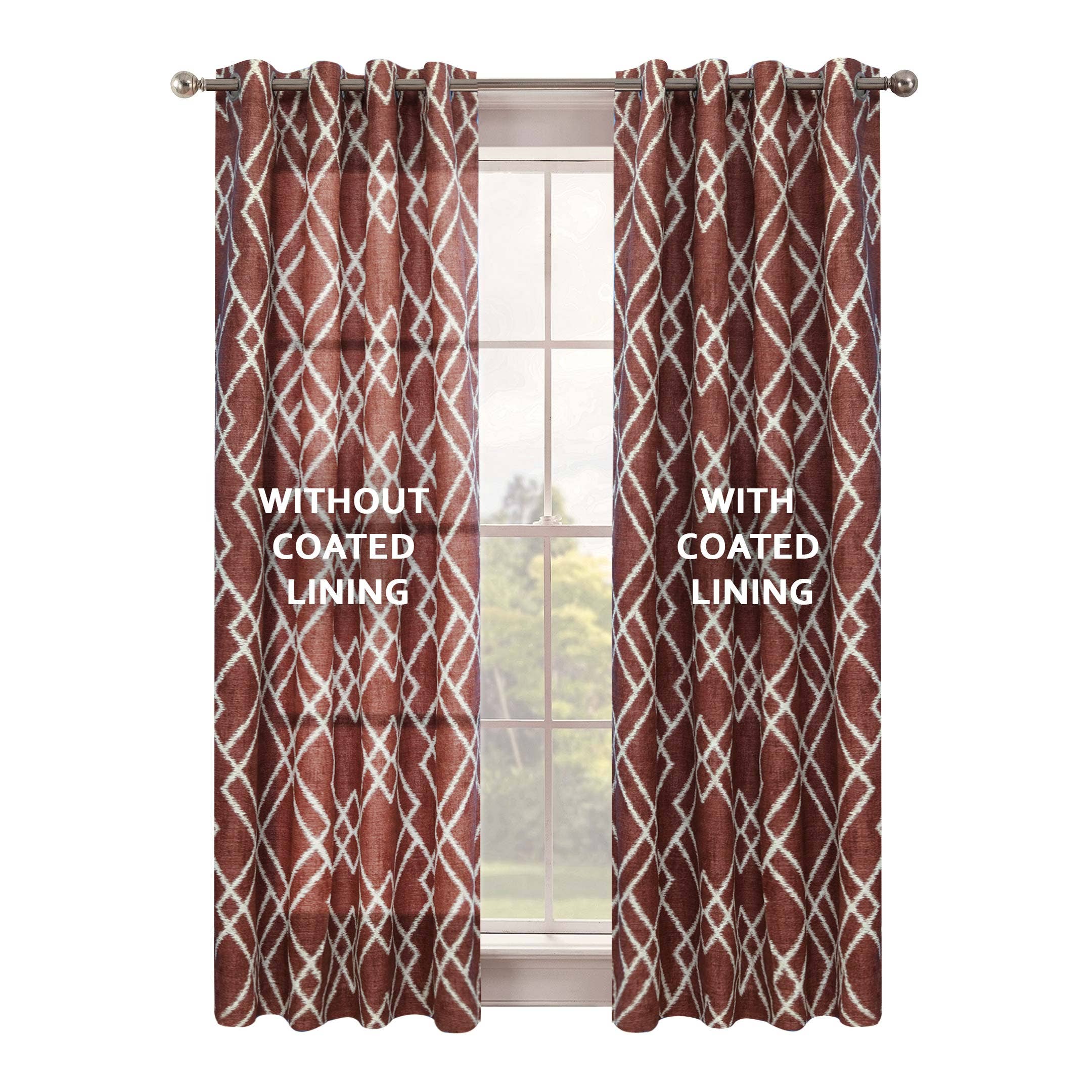 Cotton Passion – wholesale Curtain – 100% Blackout Curtain Lining Pair White With Hooks & Rings4