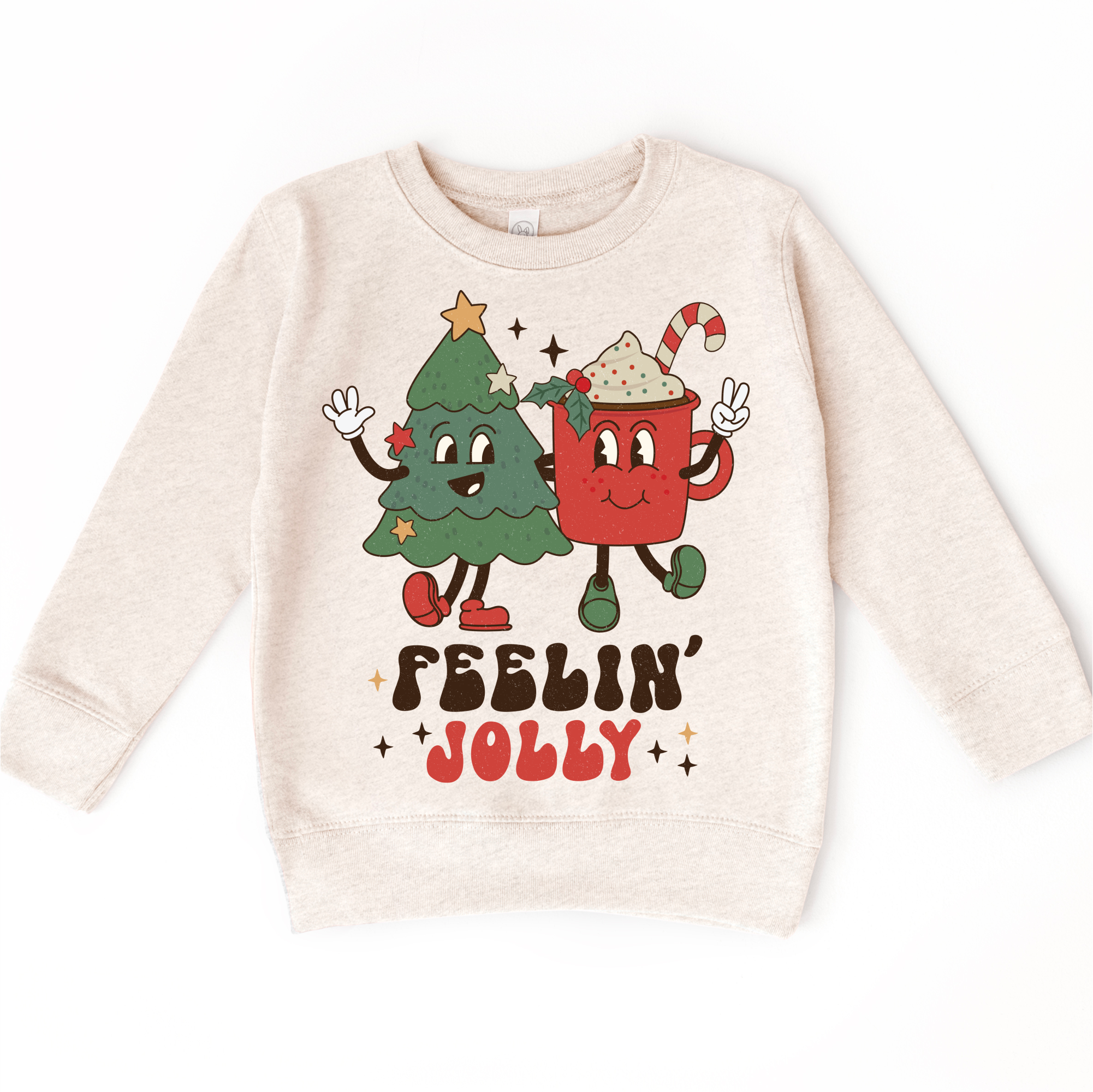 Madi Moosh - Wholesale Screen Printed T-Shirt - Kids - Feelin Jolly Christmas T-Shirt - Kids Tee4
