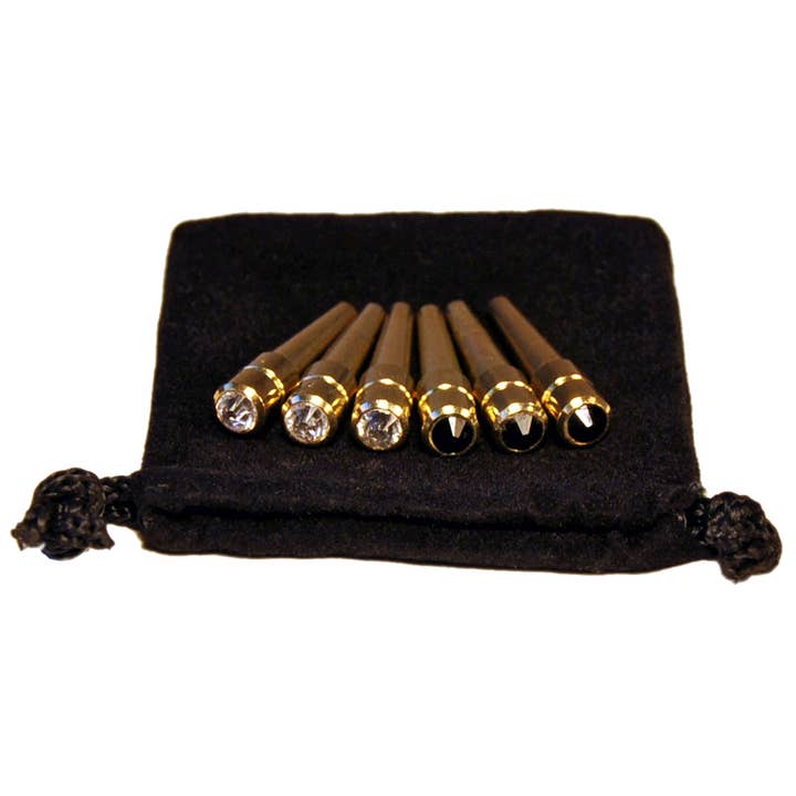 WE Games Brass Cribbage Pegs with Crystals - Set of 6 for wholesale by Wood Expressions