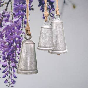 Gray Metal Bell - Set of 3