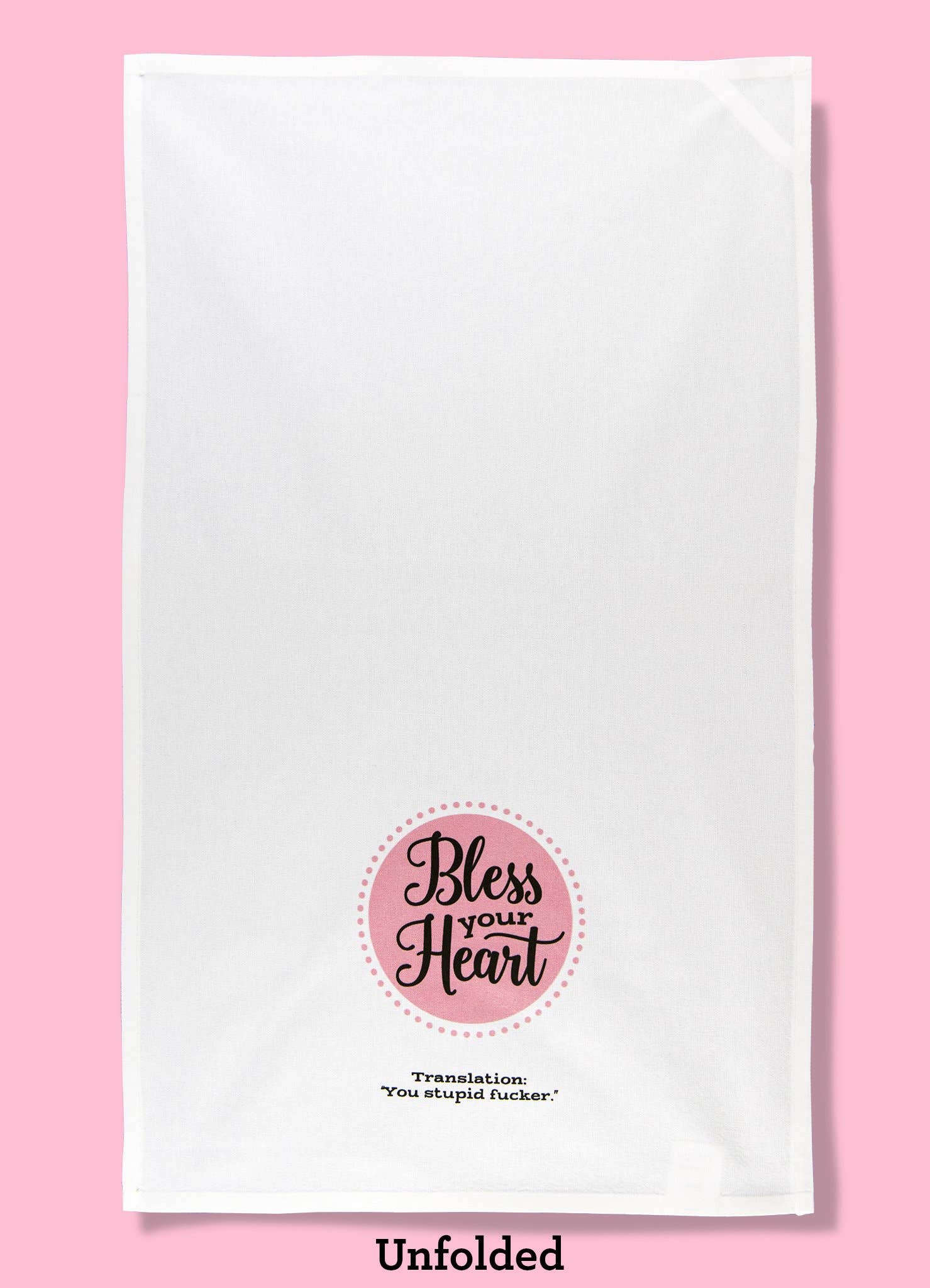 Bad Grandma Designs - Wholesale Tea Towel - Bless Your Heart Dishtowel1