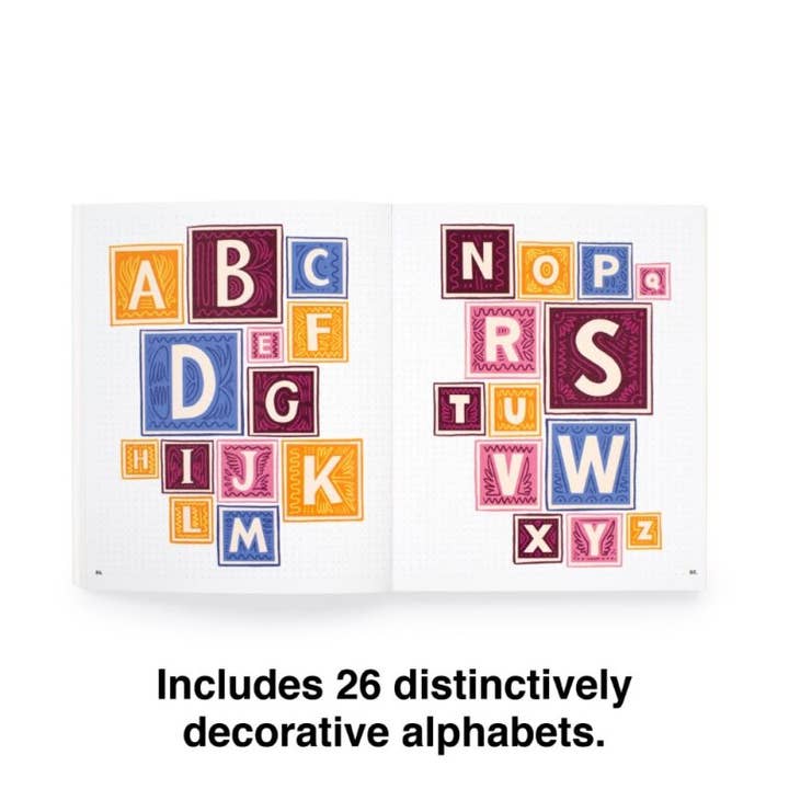 Abrams - Vente Livre de coloriage et d'activités pour adultes - Lettrage créatif de A à Z3