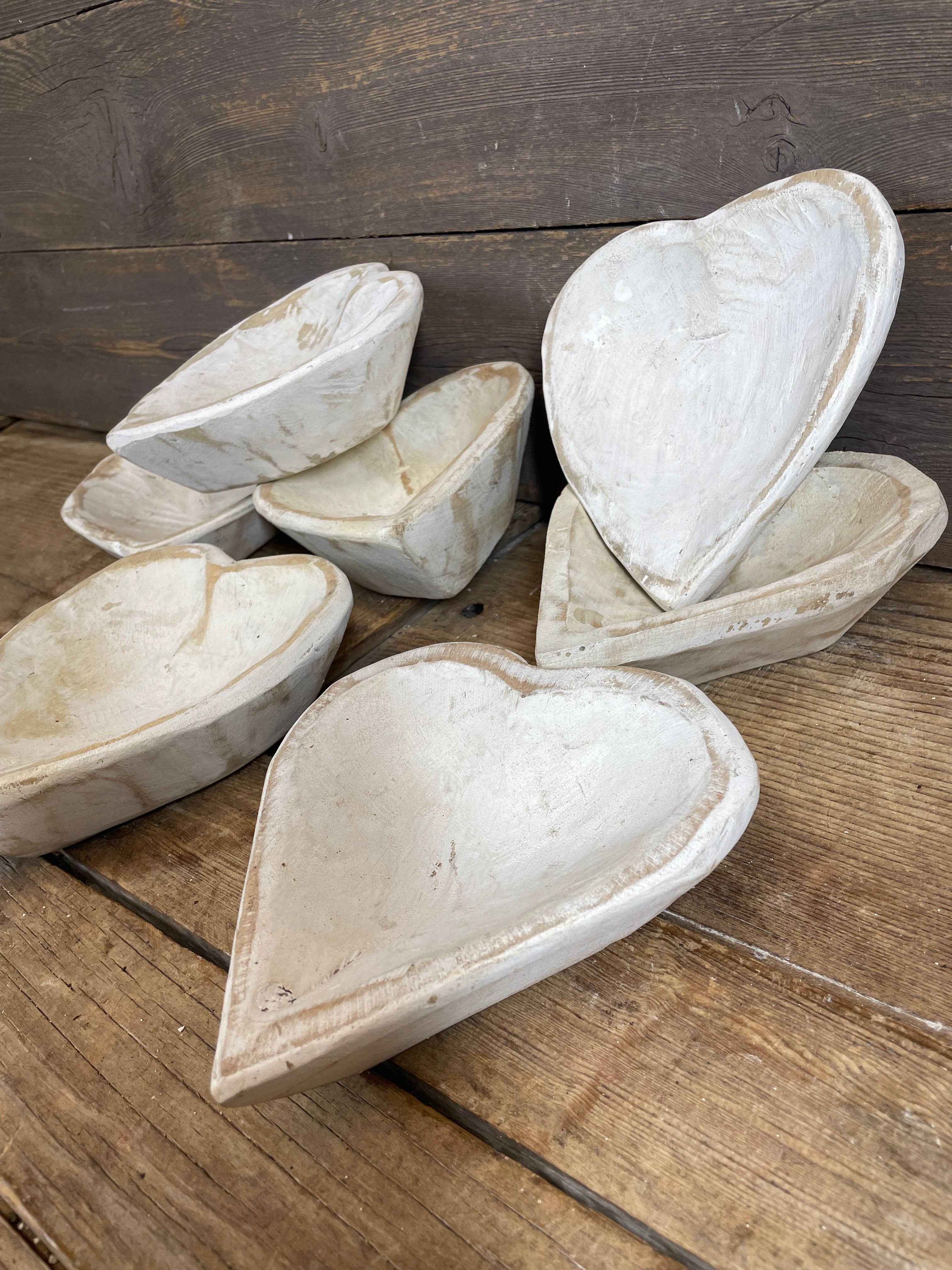 My Amigos Imports – Engroshandel Lyseholder – Stor Køb-WH5-Mini Hjerte-6 tommer-Klar til Stearinlys-Flad-Hvid-3$3